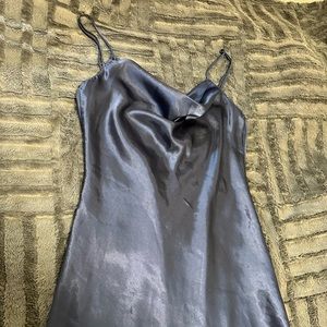 vintage La vie en rose cowl neck slip dress